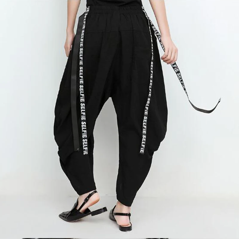 Новые женские модные летние лоскутные брюки с большими карманами и поперечным