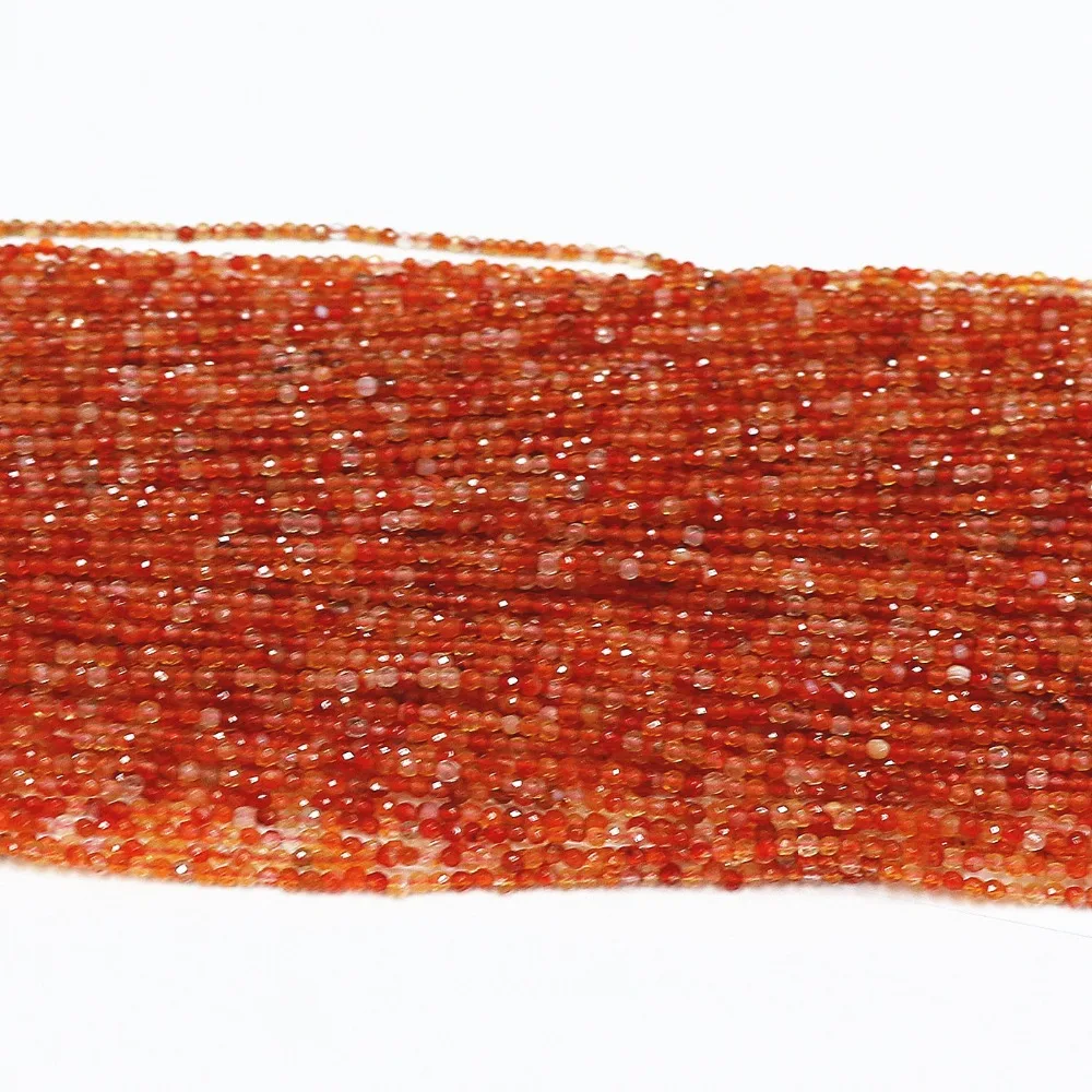 Натуральный красный оникс камень сердолик агат 2 мм 3 круглые бусины Модные Diy