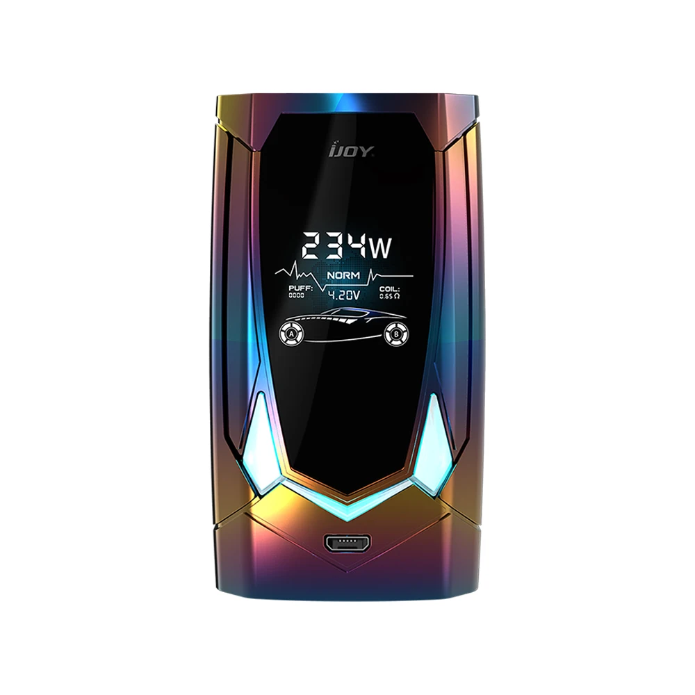 Новейший IJOY Мститель 270 коробка мод 234 Вт Голосовое управление TC мощный Выход для