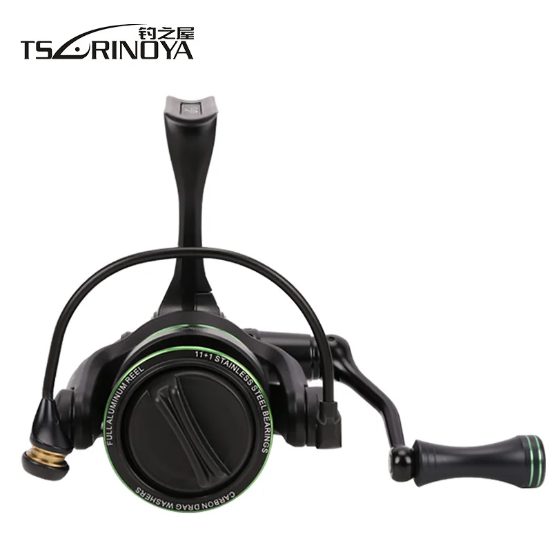 

TSURINOYA FLYING SHARK 2000/3000 Spinning Fishing Reel 12BB/6.2:1 Drag 8Kg Metal Spool Saltwater Freshwater Reels Peche Molinete