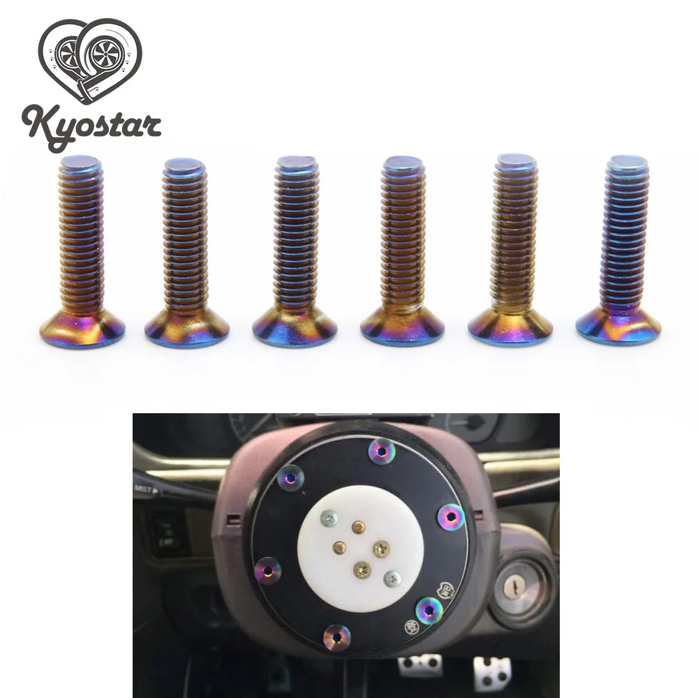 M4x18 нержавеющий болт рулевого колеса винт цветные болты винты|steering wheel bolts|neo chrome