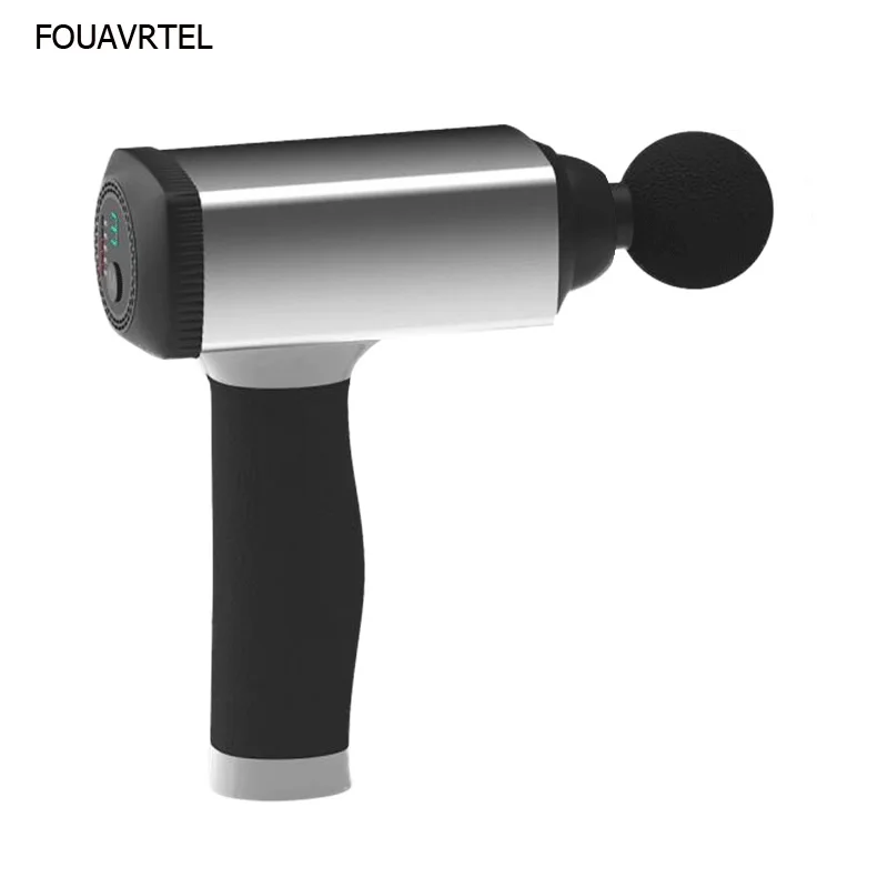 FOUAVRTEL стиль портативный массажный пистолет для тела высокочастотный Вибрационный массаж Theragun электронный массажер для тела
