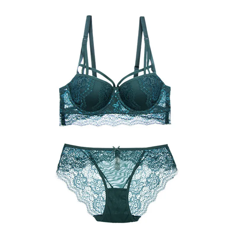 2019 сексуальный кружевной бюстгальтер чашечки расположены рядом набор 3/4 чашки