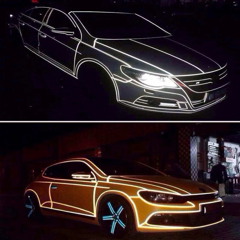 Автомобильные аксессуары для стайлинга Atreus 1 см * 5 м светоотражающая лента