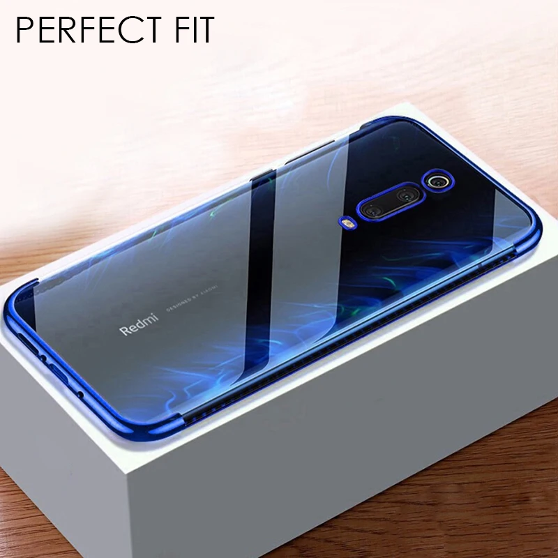 CHYI чехол для xiaomi 9T pro Global Plating мягкий прозрачный черный redmi k20 противоударный mi 9t Coque