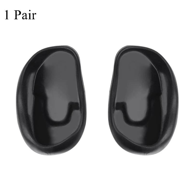 1 pairs Black 10 пар Черный Пластиковый Чехол для ушей салон парикмахерские окрашивание волос краска для купания беруши протектор водонипроницаемые наушники - Цвет: 1 pairs Black