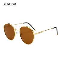 giausa luxury round retro sunglasses retro european fashion stars trend street shooting sunglasses women 2019 accessories