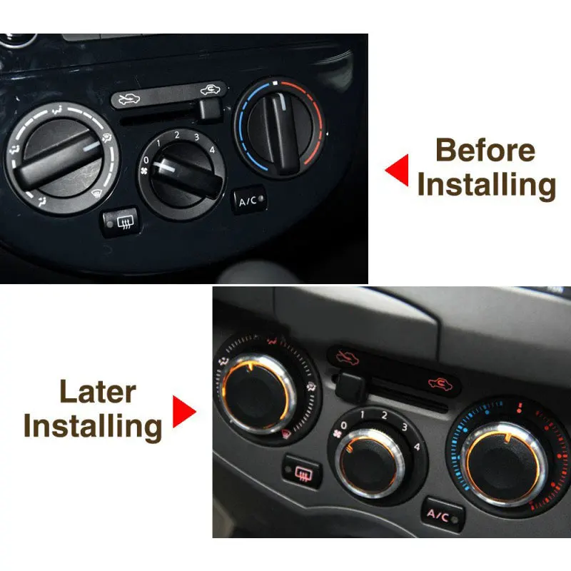 Ручка кондиционера из алюминиевого сплава для Nissan TIIDA VN200 LIVINA 04-10 Sylphy 2012 3