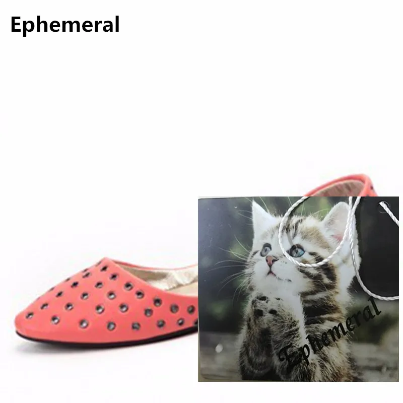 Недорогие женские блестящие туфли балетки больших размеров (4 15) с заклепками и