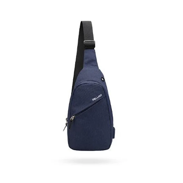 blue Xiaomi Пелльо 2L USB, сумка на плечо, сумка через плечо, сумка на пояс Водонепроницаемый полиэстер груди ранец рюкзак для путешествий - Цвет: blue