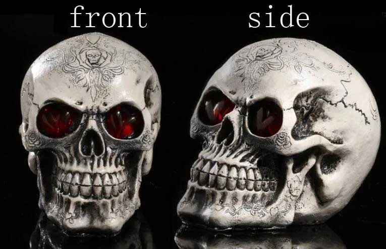 СИД Череп Новый Природные Смолы Скелет Глава Украшения Дома Хэллоуин Props15 * 9.5*13