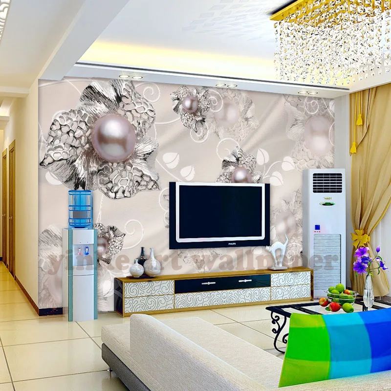 Настенные 3D обои на заказ модные роскошные шелковые в европейском стиле с