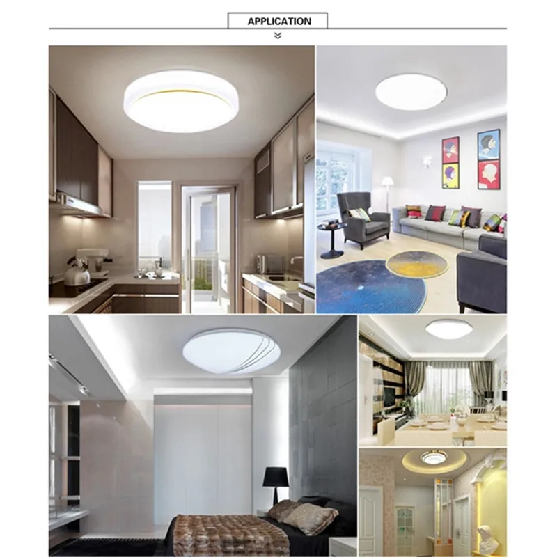 Mrosaa Ceiling Light 18W 24W LED Sound Control & Sensor Panel Module Round Lamp Board AC220V Indoor Lighting | Освещение