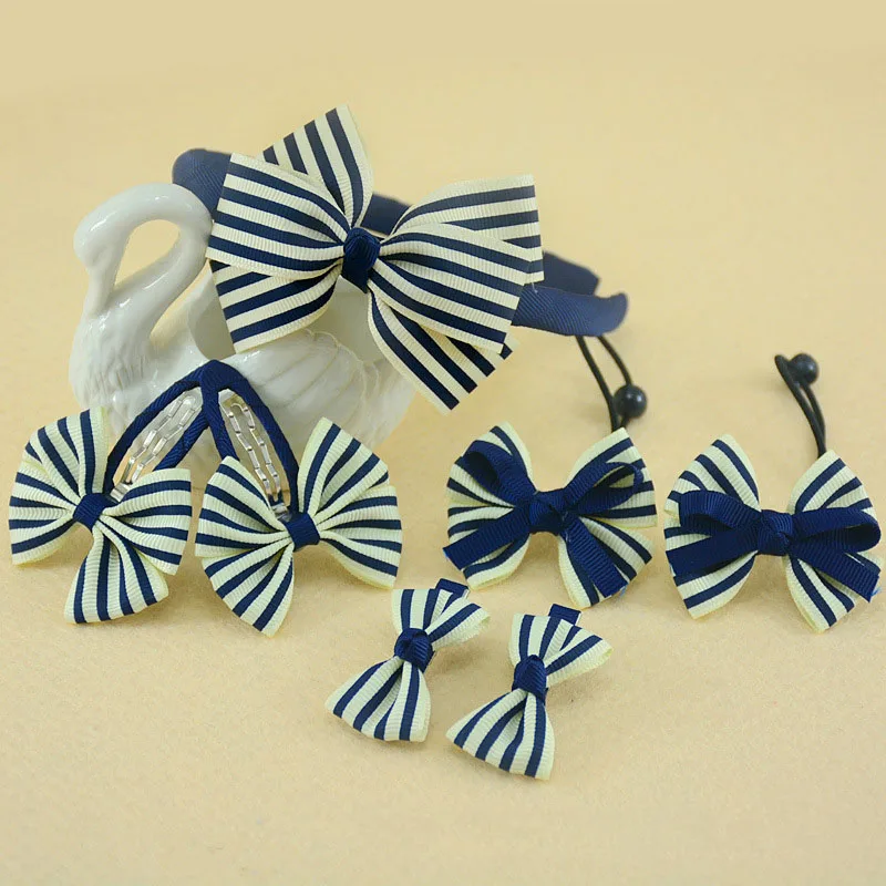 7 шт./компл. Детские Аксессуары Hairband заколки для волос резинка девочек Прекрасный