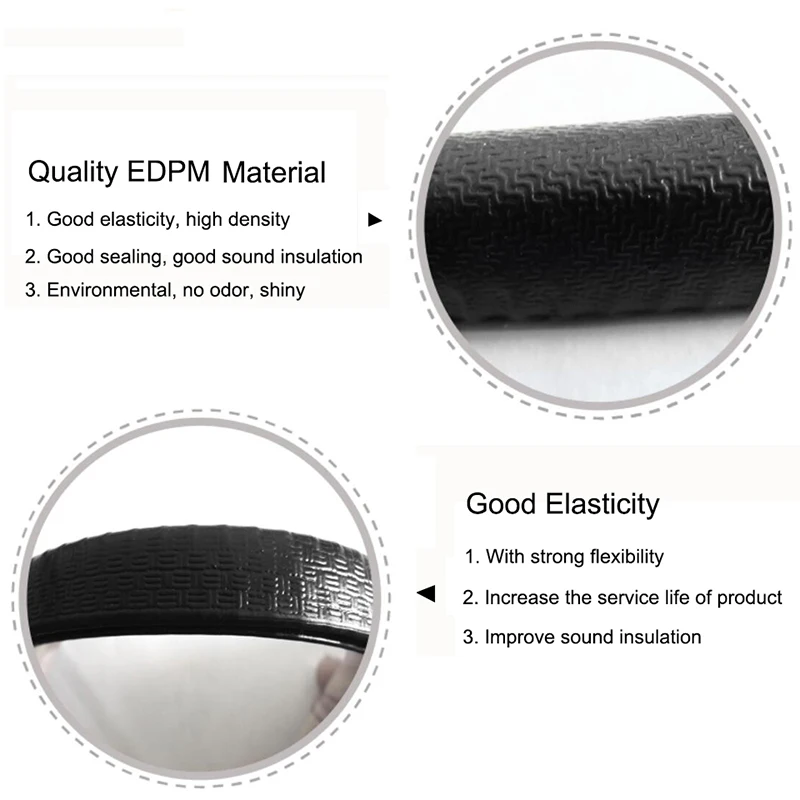 

H20mm U Type Automotive Freezer SUV Car Door Frame Rubber Soundproof Seal Trim Strips Guard Buffers