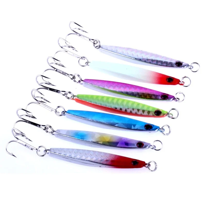 Новая снасть популярная металлическая пластина 6 см/14 г лазерные рыболовные