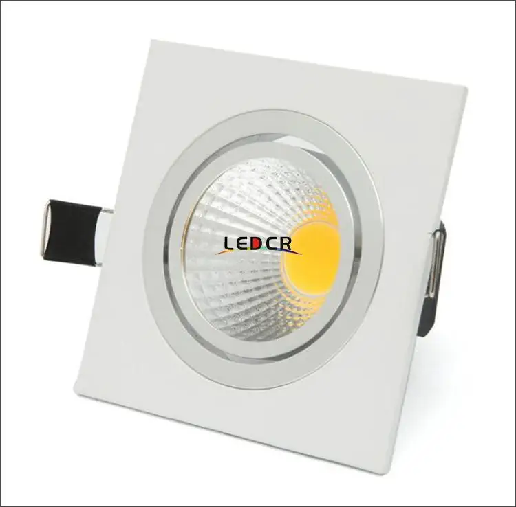 Квадратные встраиваемые потолочные светодиодные светильники COB 10 Вт 15 110-240 В