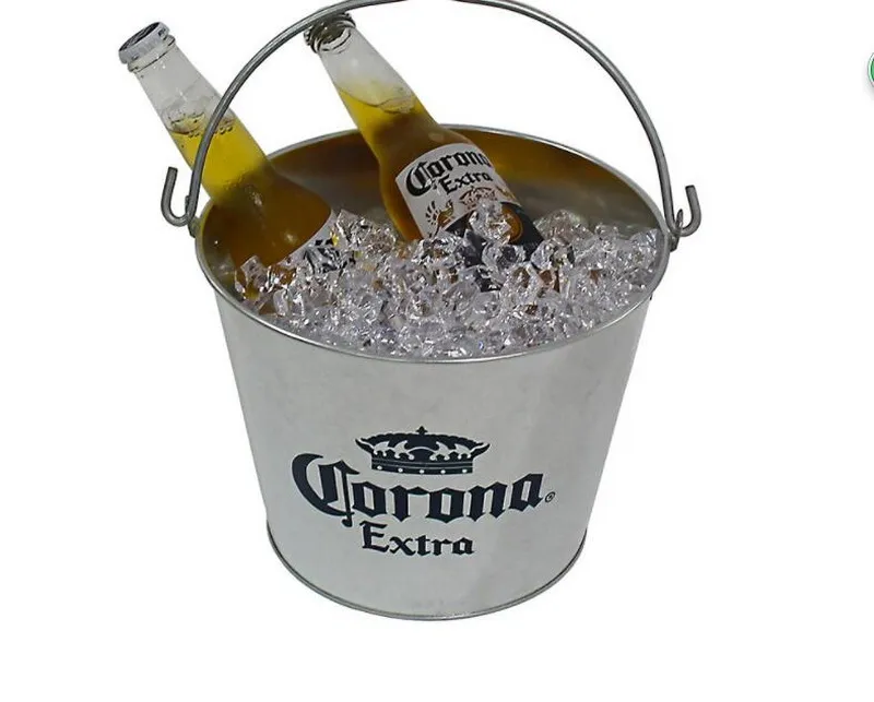 Цинковое железо портативное герметичное ведро для льда пива 5 литров железные