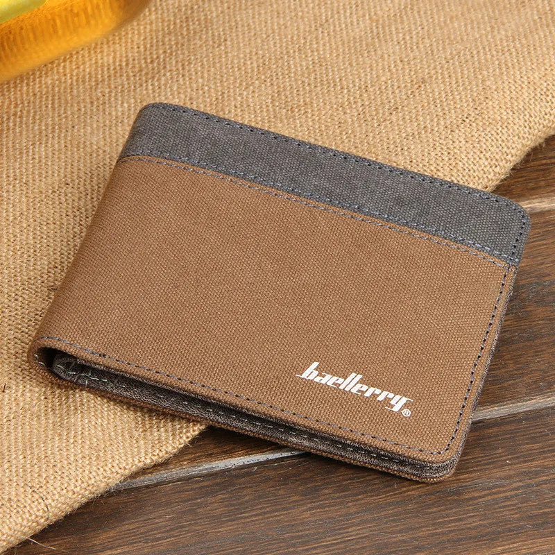 Baellerry Для мужчин Женские Кошельки 2017 холст бумажник кошельки Мужчин's carteira