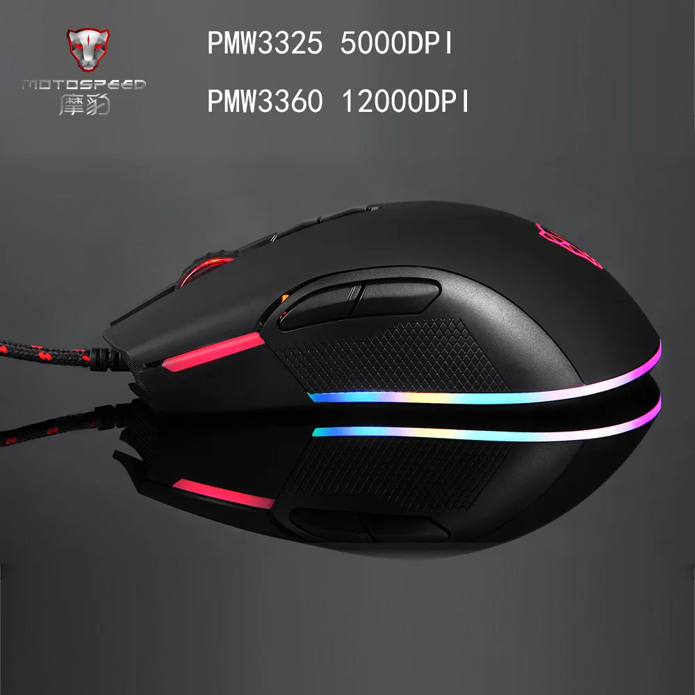 Motospeed V70 PMW3360 PMW3325 оптическая игровая мышь для ноутбука ПК Компьютерная Gamer Mause