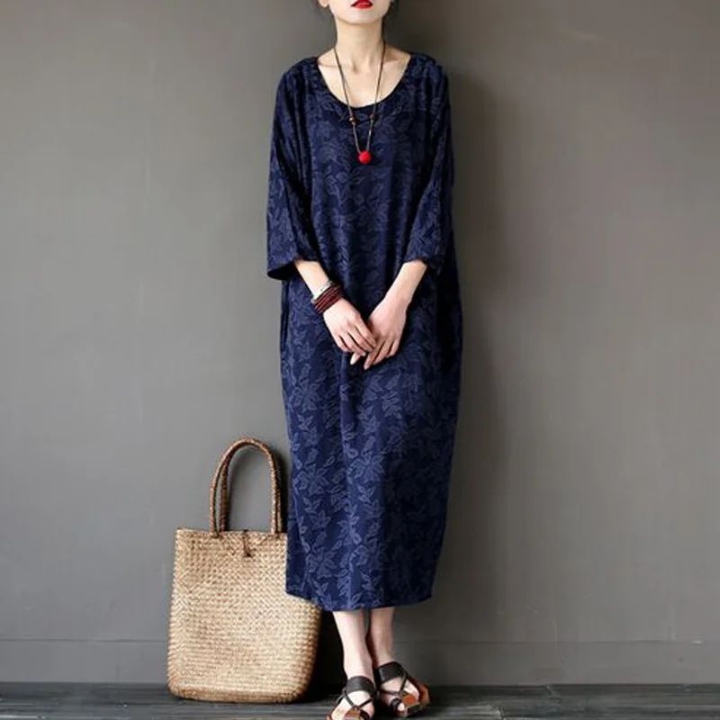 Женское длинное платье макси из хлопка повседневное винтажное весна лето 2017|maxi