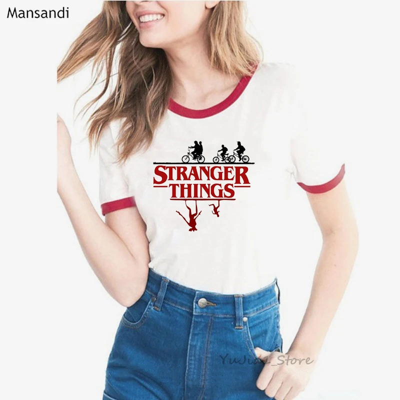Летняя коллекция 2019 года футболка с рисунком очень странные дела футболки