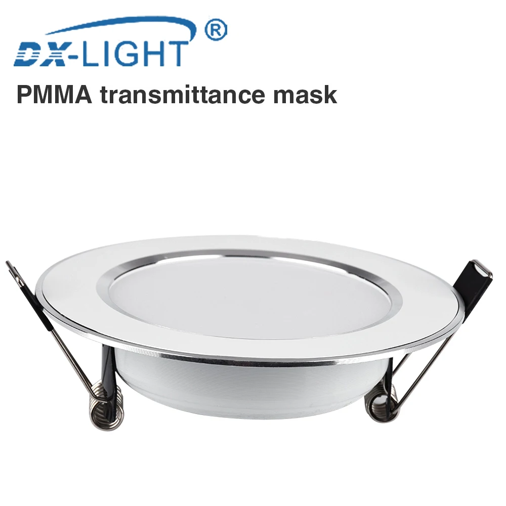 Круглая Встраиваемая Светодиодная лампа направленного света 5 Вт 9 12 15 220 ~ 240 В