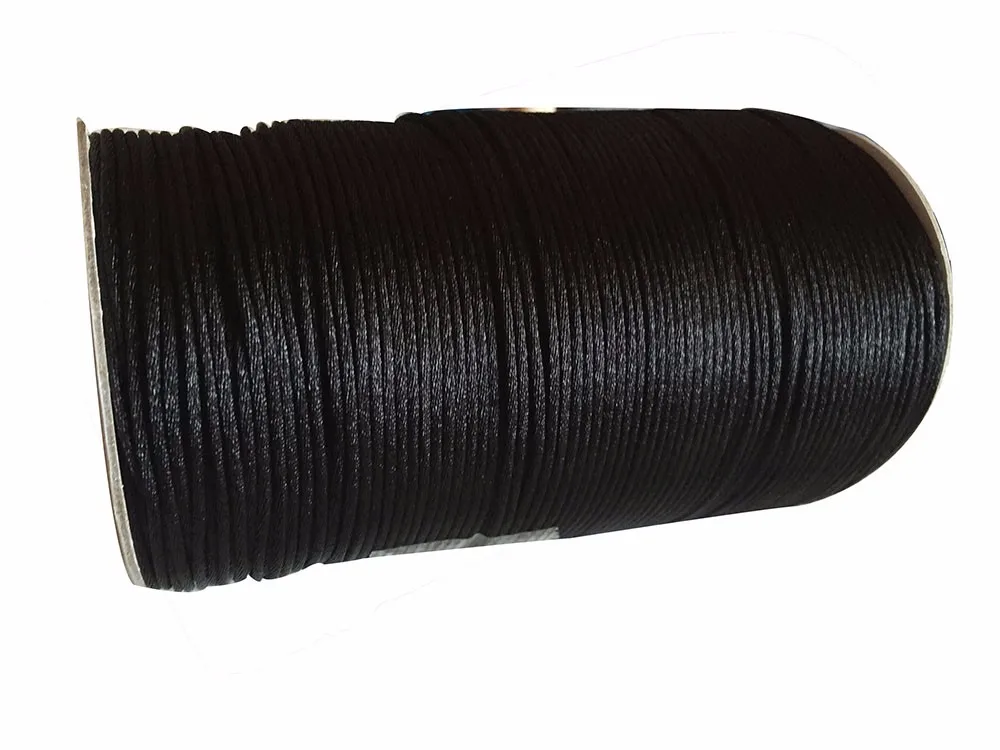 900 Black 3 мм сатиновый нейлоновый шнур+ 120 м/рулон/лот-DIY Ювелирная нить веревка макраме браслет Изготовление Бисероплетение струны аксессуары - Цвет: 900 Black