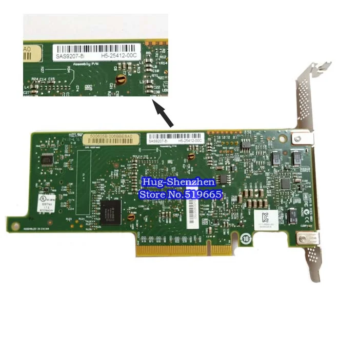 Высокое качество LSI SAS 9217 8i 9207 HBA SFF8087 Mini HD 6 ГБ PCI E 3 0 X8 контроллер RAID