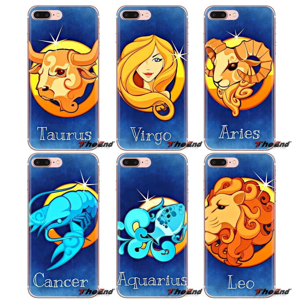 Мягкие прозрачные чехлы Овен Телец Gemini Cancer Leo Virgo для Xiaomi Redmi 4A S2 Note 3 3S 4 4X 5 Plus 6 7 6A Pro