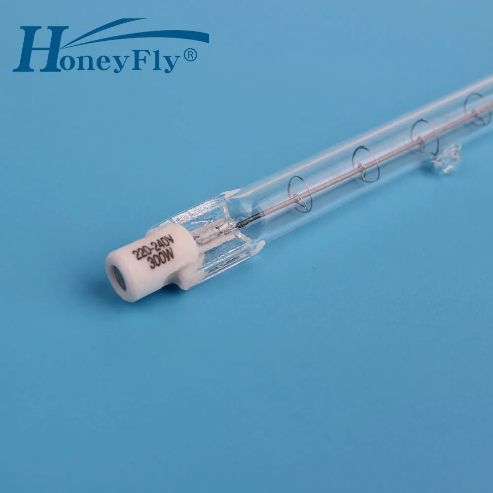 HoneyFly 10 шт. 118 мм галогенная лампа J118 220 V/110 V 150W200W 250 W 300 W 500 W R7S двухсторонняя нити потолочные светильники кварцевая трубка
