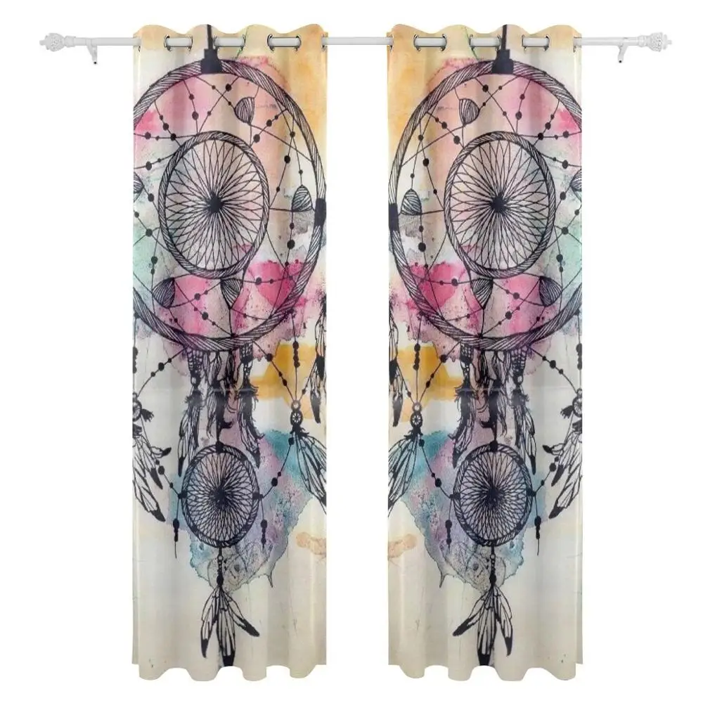 Dream Catchers занавески затемняющие панели Grommet разделитель комнаты для патио окна
