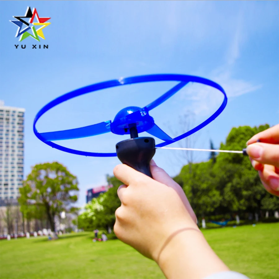2018 YUXIN светящиеся игрушки Красочные тянуть струны светодиодный светильник УФО
