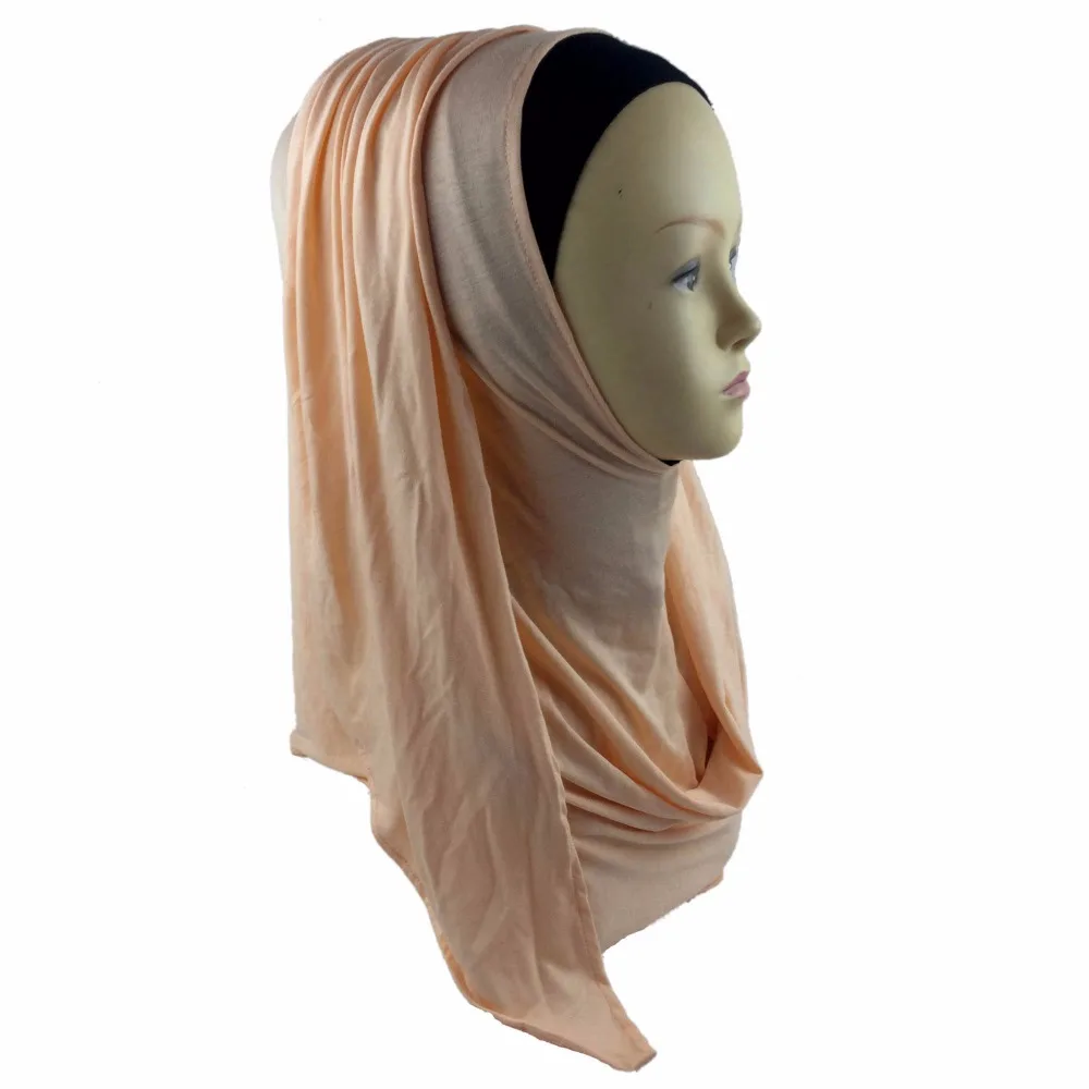 Трикотажная шаль Хиджаб без шнуровки шали простые amira hijabs шарф из хлопкового