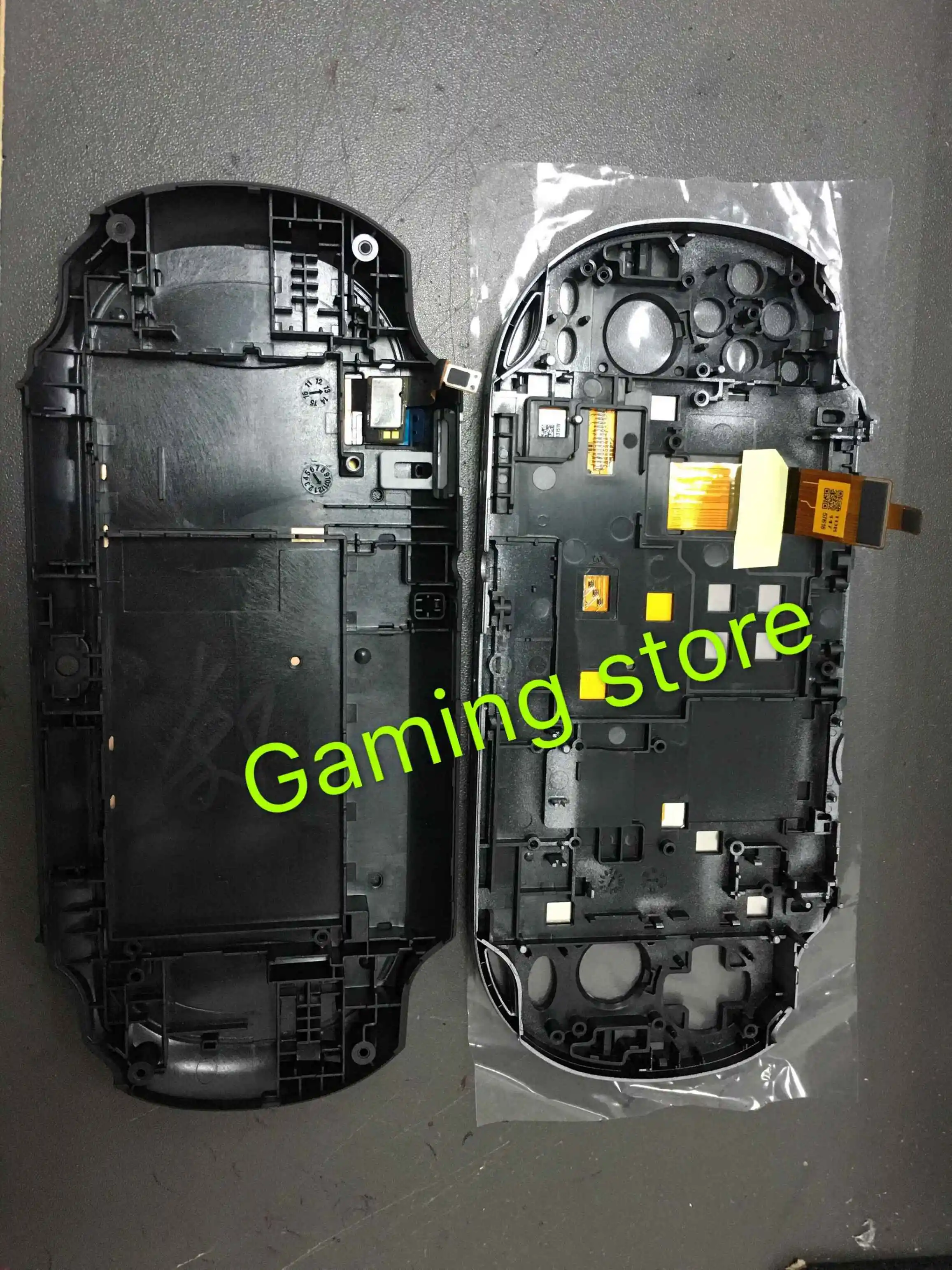 1Сет оригинальных новых для игровой приставки PS Vita PS Vita PSV 1000 сборка ЖК-экрана + задняя крышка 3G или версия WIFI черного цвета.