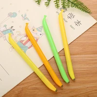 kawaii creative banana gel pen cartoon cute fruit school office stationery student black water based signature pen child