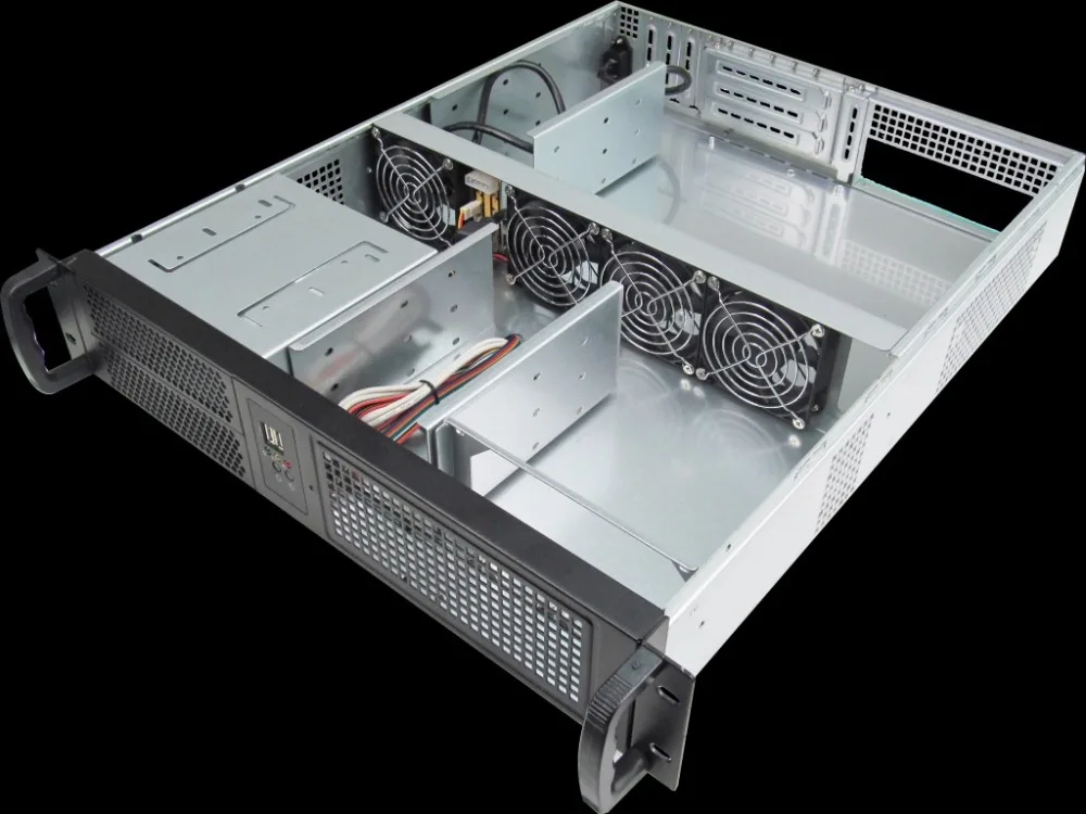 2U550mm компьютера сервера случае 19 дюймов стеллаж Industrial шасси Поддержка ATX материнских плат питания