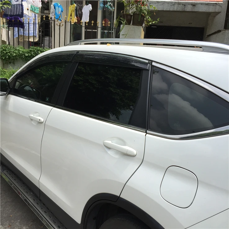 

For CRV Plastic Window Visor Vent Shades Sun Rain Deflector Guard For Honda CRV Auto Accessories 4PCS/SET 2012-2016