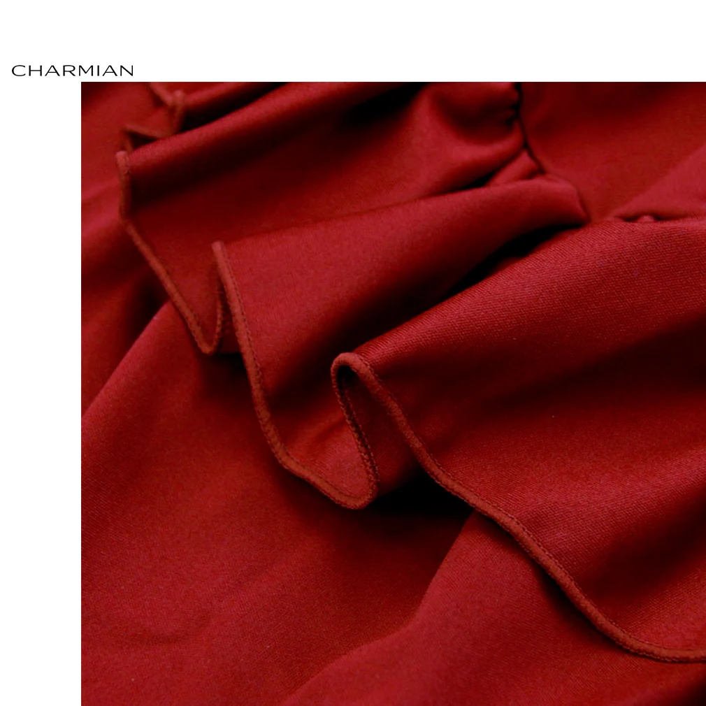 Женская винтажная готическая юбка Charmian черная с цветочным кружевом и оборками в