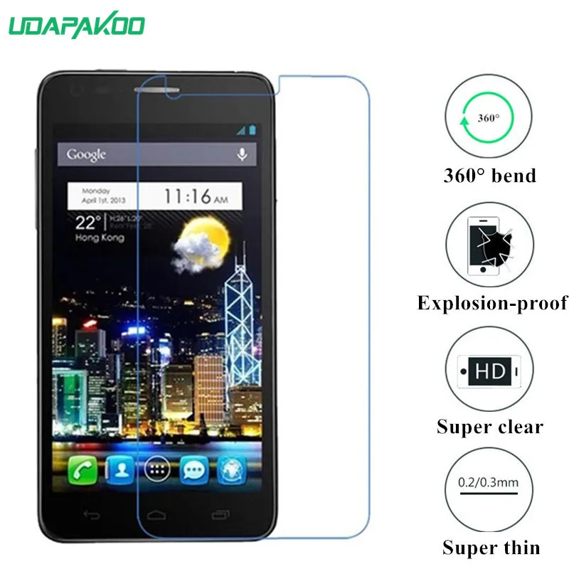 Udapakoo прозрачная закаленная (мягкое стекло) пленка для Alcatel One Touch Idol Ultra OT 6033 Nano
