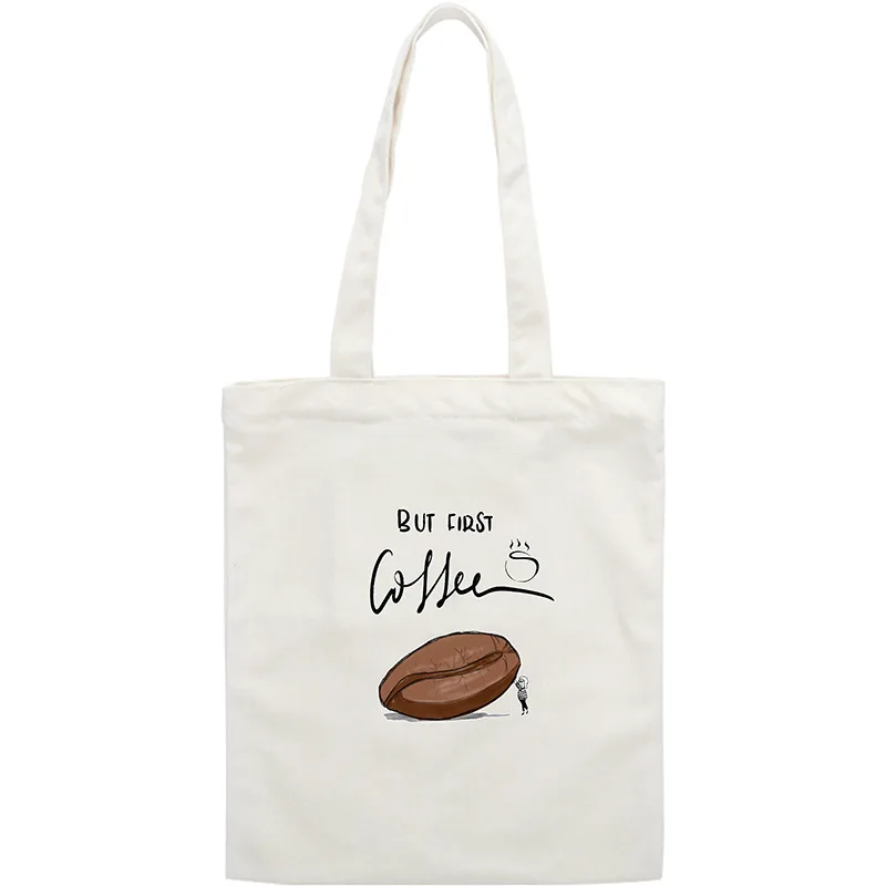 NJ SHOP Холщовая Сумка с буквенным принтом и забавным рисунком кошелек большой