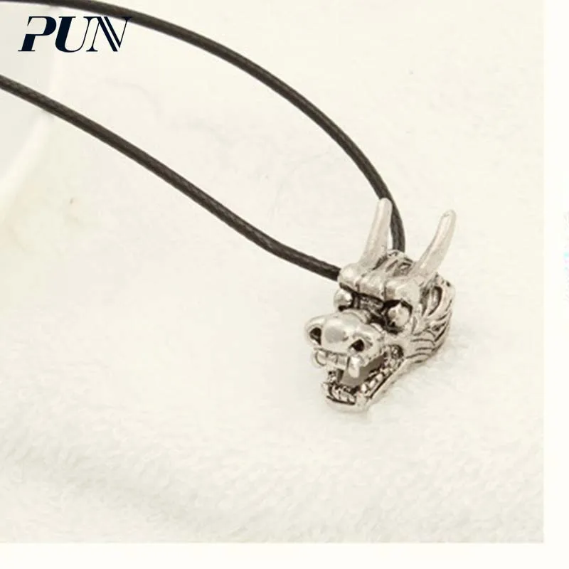 PUN ghost wolf tooth skull devil ожерелье подвеска в готическом стиле персонализированная