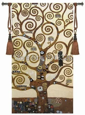 

Klimt дерево символ жизни креативный домашний декор 137*70 см пейзаж Картина Декор на стену Висячие Искусственные гобелены