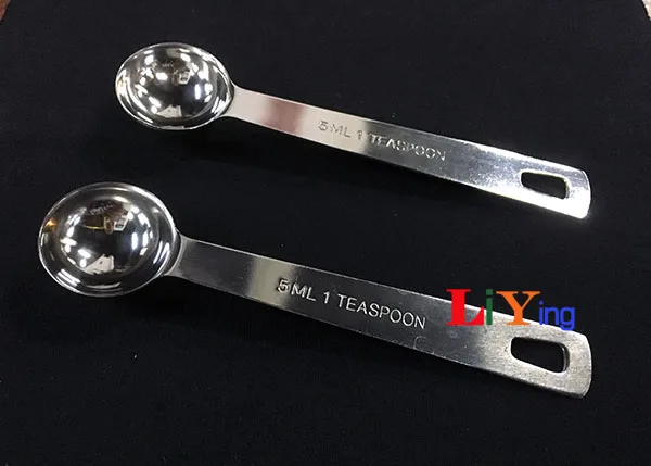 10 шт. мерные ложки из нержавеющей стали чайная ложка 5 мл 1tsp немагнитная кофейная