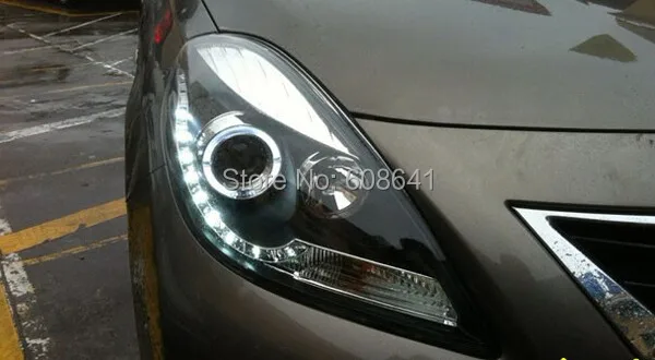 Sunny, Versa светодиодный светильник "глаза ангела" для NISSAN 2011-13 лет