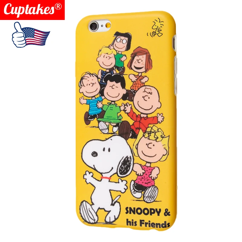 Luxury Matte IMD Soft Silicone Cover for iPhone case 7 Plus 8 XR X 10 XS Max 6 6S Cute Cartoon Dog kawaii Happy Family boy Coque |