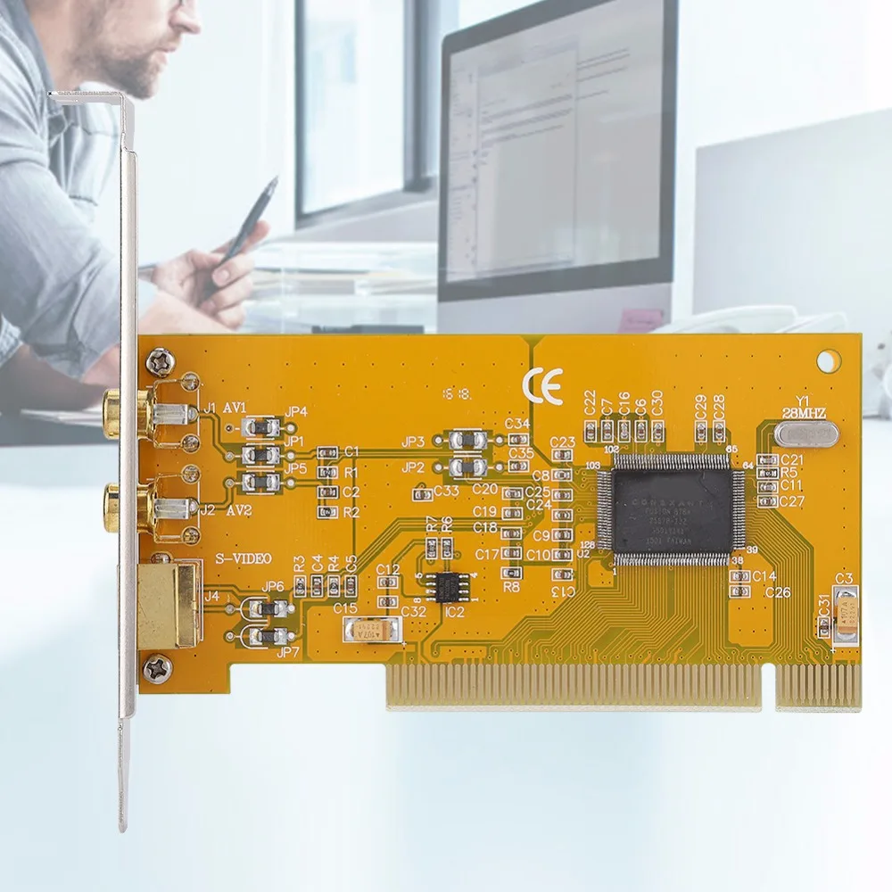 Карта захвата AV PCI 1394 878A, карта сбора данных, камера видеонаблюдения, HD карта захвата, разрешение дисплея до 640*480