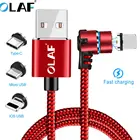 Магнитный Micro USB кабель OLAF для iPhone, Samsung, Type-c, зарядный Магнитный адаптер для зарядки, USB Type-C, мобильный телефон, кабели