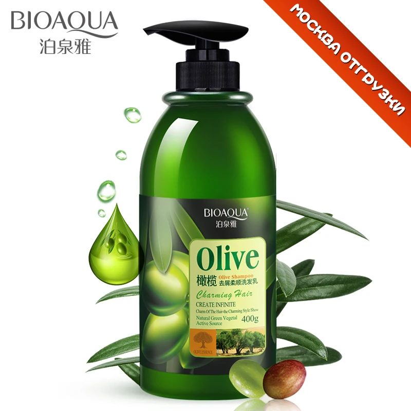 

BIOAQUA Olive Shampoo Anti-dandruff/Anti-Dry Olive Oil Shampoo Restores Damaged Hair Deeply Nourishes Care All Hair Types Color