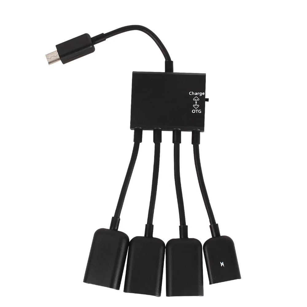 Elistooop 4 порта Micro USB OTG кабель для зарядки с разъемом | Электроника